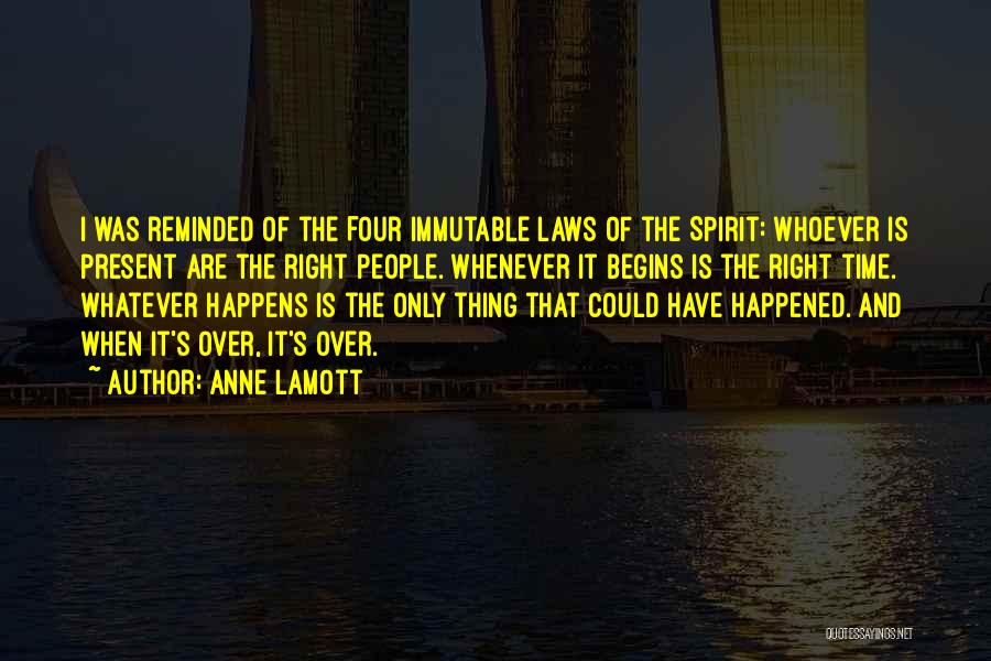 Laws Of Spirit Quotes By Anne Lamott