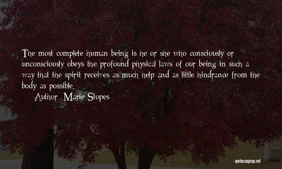 Laws Of Spirit Quotes By Marie Stopes