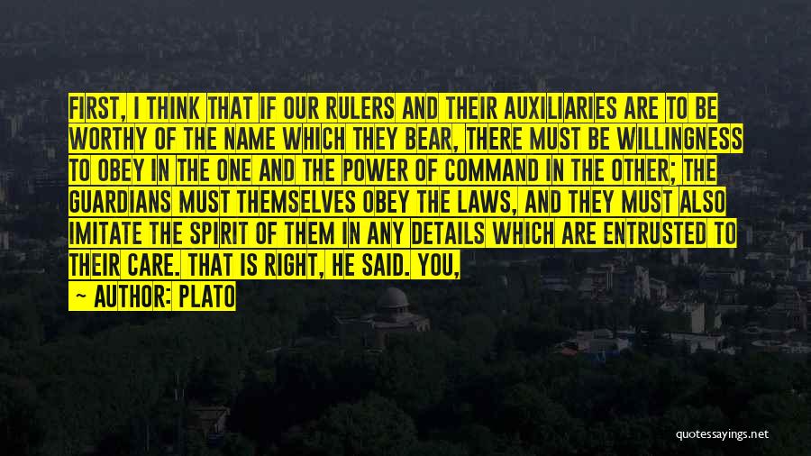 Laws Of Spirit Quotes By Plato