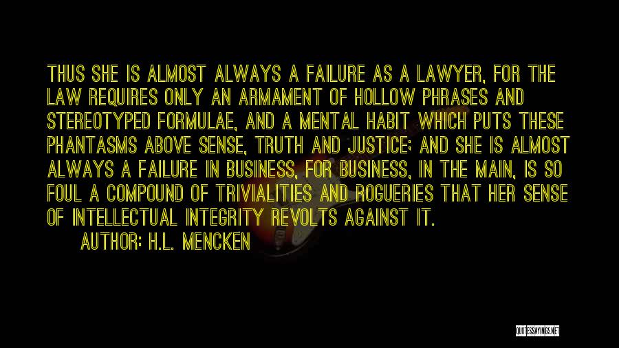 Lawyer Quotes By H.L. Mencken