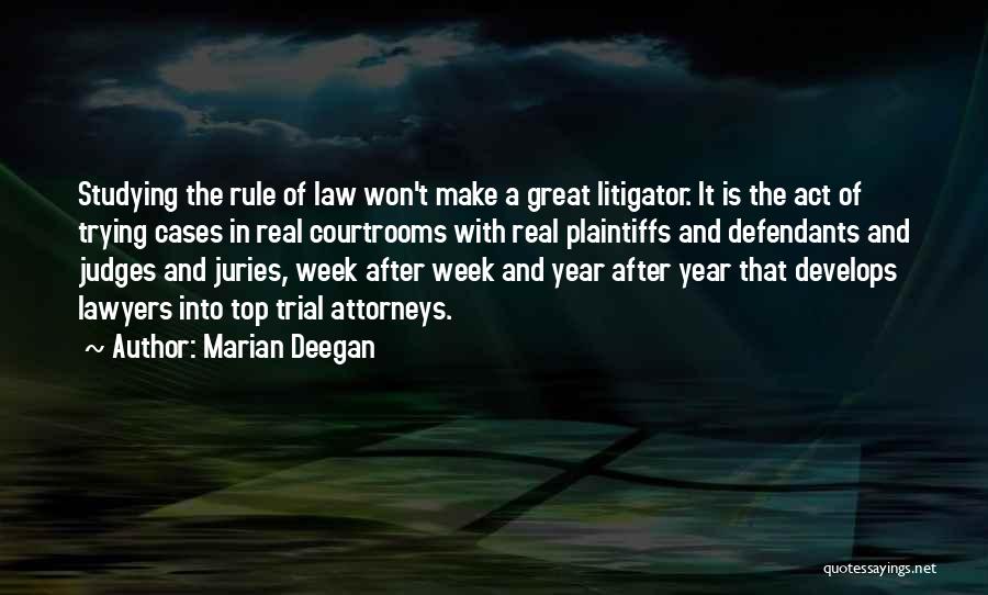 Lawyers And Judges Quotes By Marian Deegan