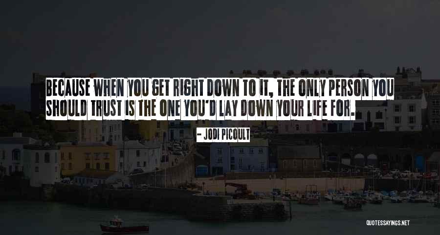 Lay Down Your Life Quotes By Jodi Picoult