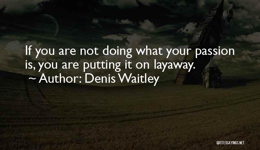 Layaway Quotes By Denis Waitley