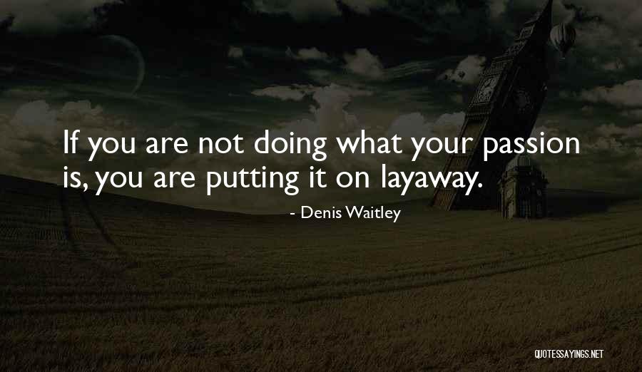 Layaway Quotes By Denis Waitley