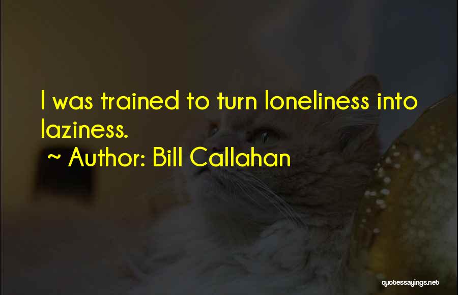 Laziness Quotes By Bill Callahan