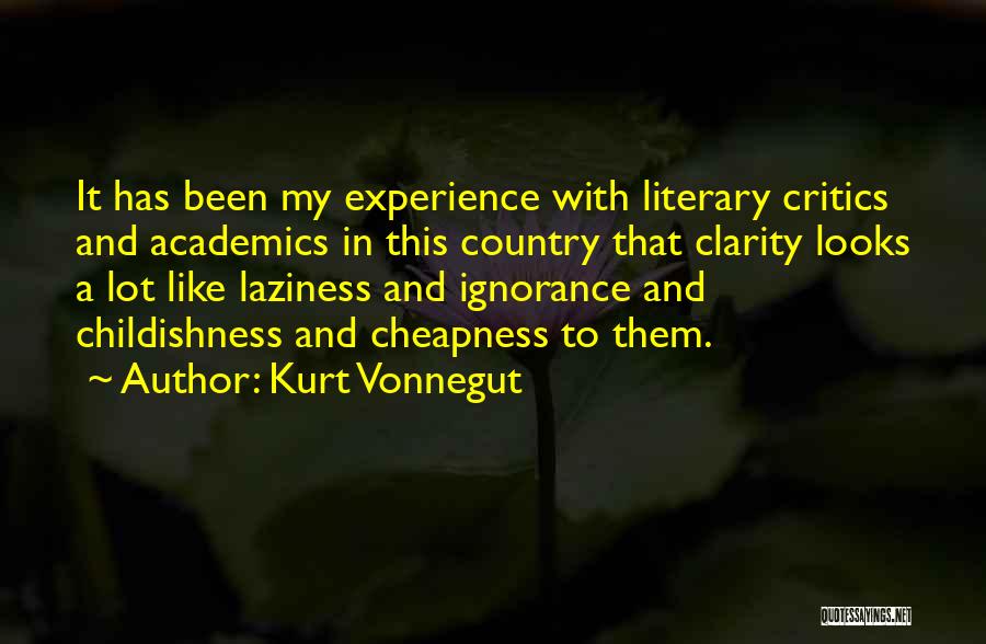 Laziness Quotes By Kurt Vonnegut