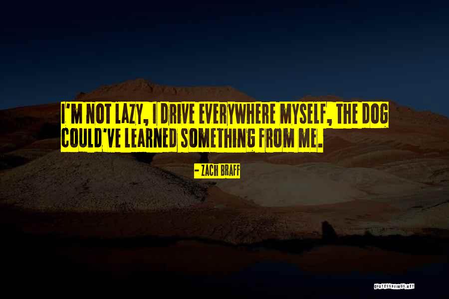 Lazy Dog Quotes By Zach Braff Lazy Dog Quotes By Zach Braff