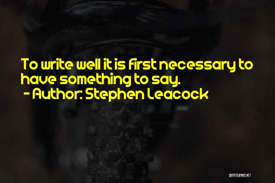 Leacock Quotes By Stephen Leacock