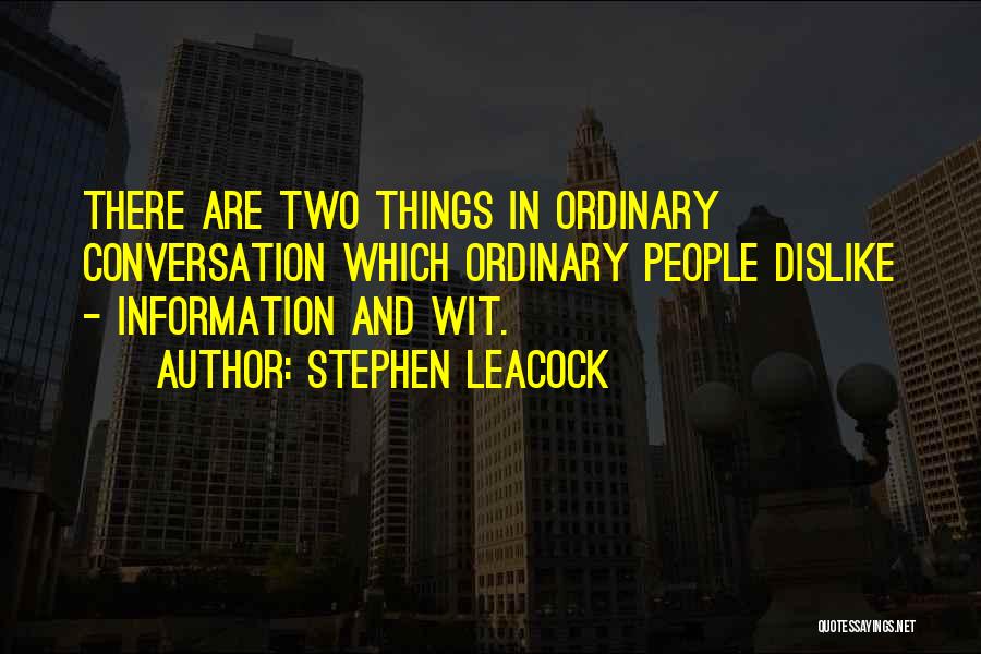 Leacock Quotes By Stephen Leacock