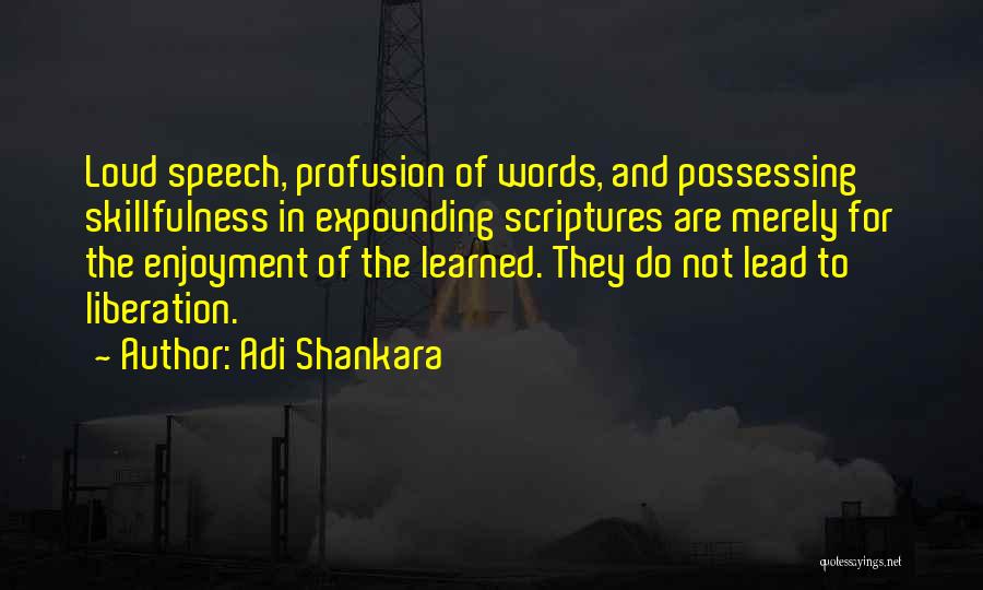 Lead In Words To Quotes By Adi Shankara