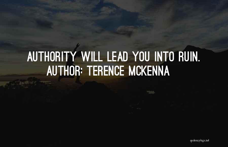 Lead Into Quotes By Terence McKenna