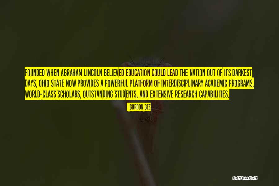 Lead Nation Quotes By Gordon Gee Lead Nation Quotes By Gordon Gee