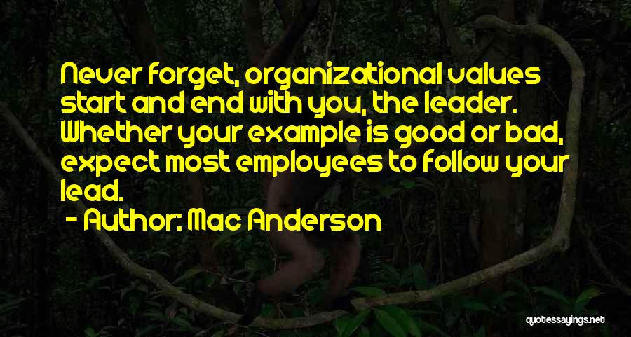 Lead Never Follow Quotes By Mac Anderson