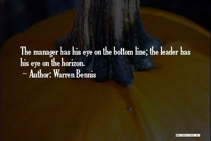 Leader And Manager Quotes By Warren Bennis