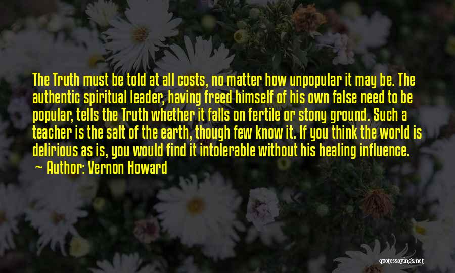 Leader At Quotes By Vernon Howard