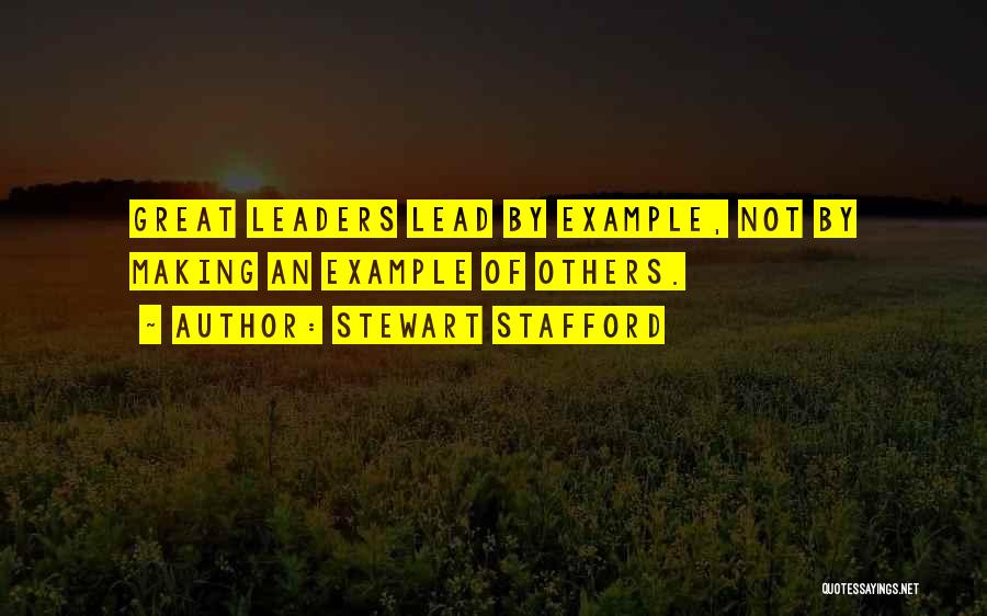 Leader Motivational Quotes By Stewart Stafford