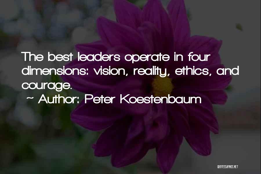 Leaders And Vision Quotes By Peter Koestenbaum