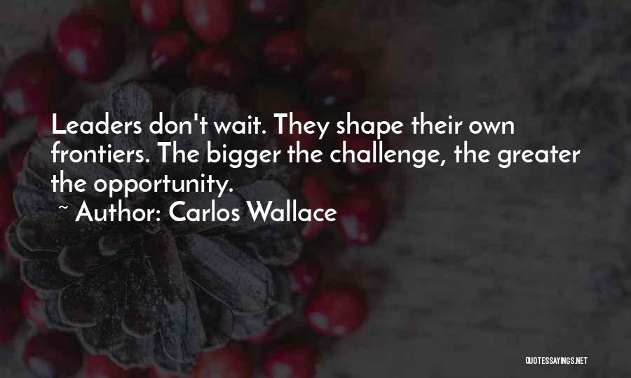 Leaders Inspirational Quotes By Carlos Wallace