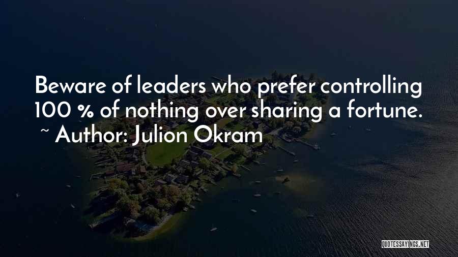 Leaders Inspirational Quotes By Julion Okram