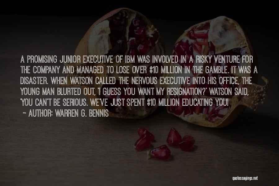 Leadership And Education Quotes By Warren G. Bennis