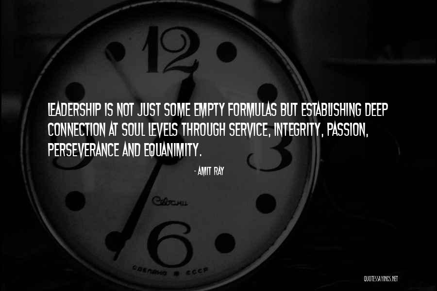 Leadership And Integrity Quotes By Amit Ray