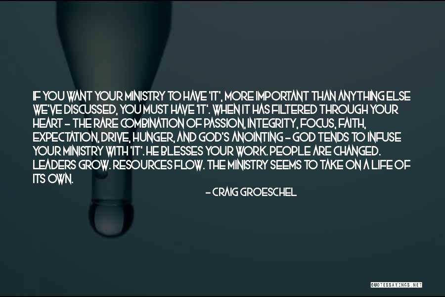 Leadership And Integrity Quotes By Craig Groeschel