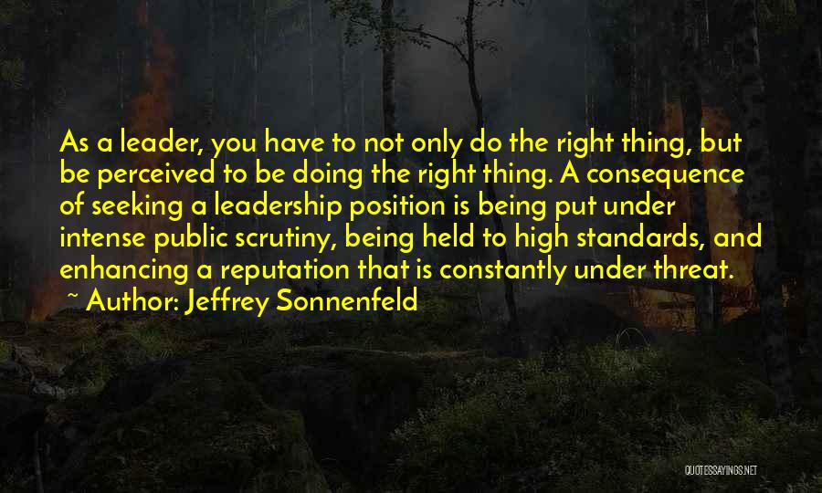 Leadership And Integrity Quotes By Jeffrey Sonnenfeld