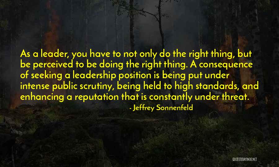 Leadership And Integrity Quotes By Jeffrey Sonnenfeld