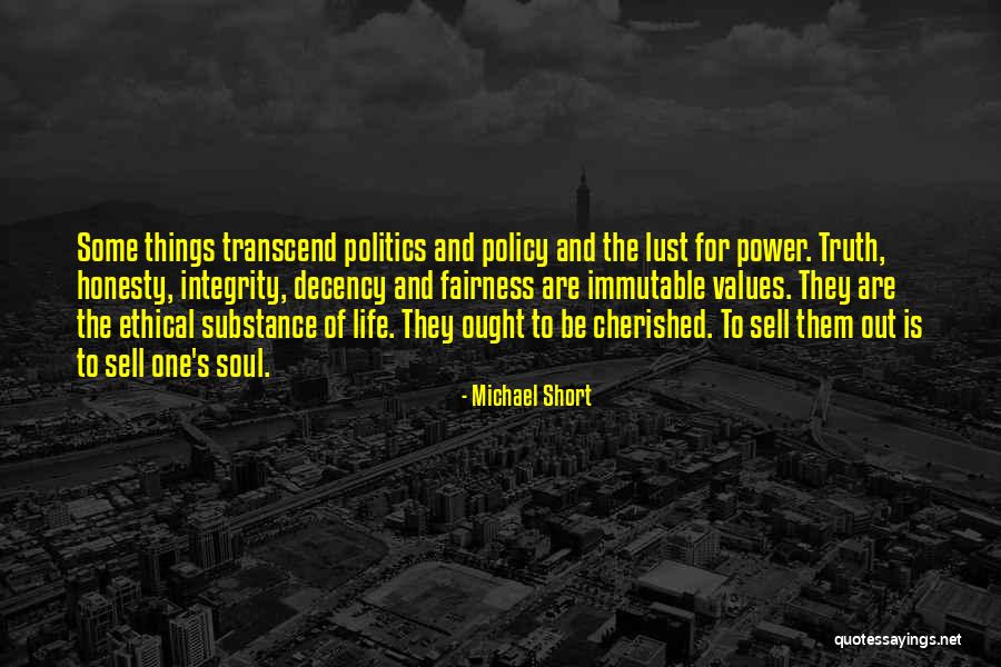 Leadership And Integrity Quotes By Michael Short