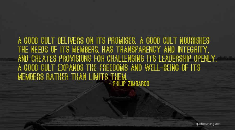 Leadership And Integrity Quotes By Philip Zimbardo