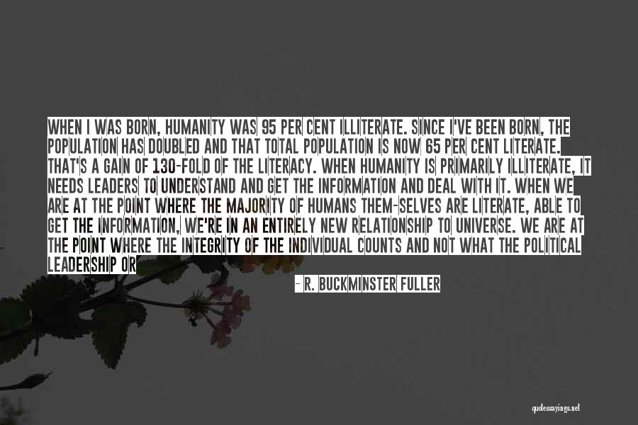 Leadership And Integrity Quotes By R. Buckminster Fuller Leadership And Integrity Quotes By R. Buckminster Fuller