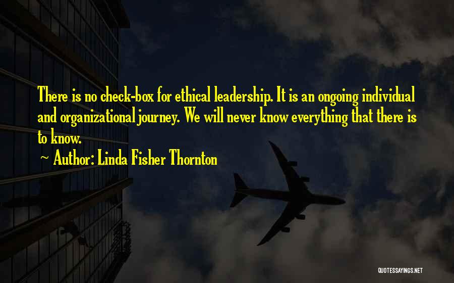 Leadership And Learning Quotes By Linda Fisher Thornton