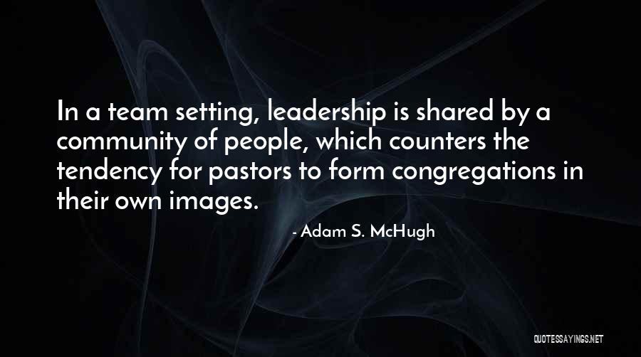 Leadership As A Team Quotes By Adam S. McHugh