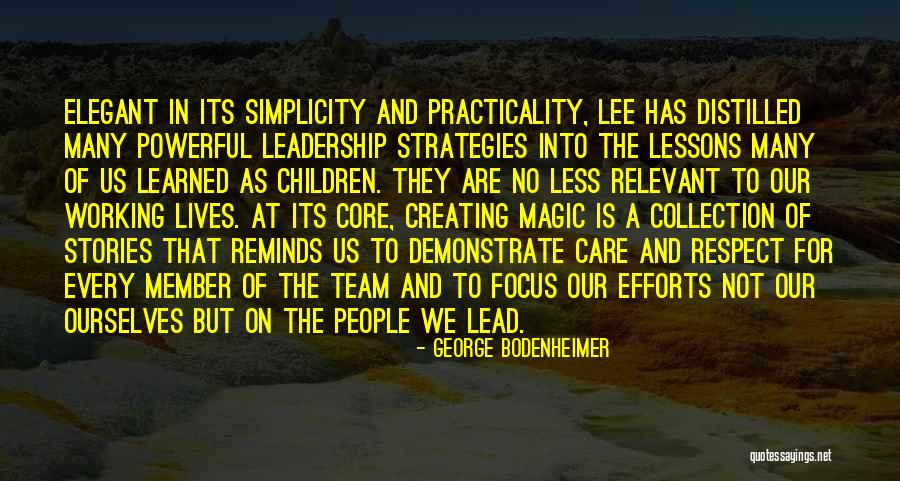 Leadership As A Team Quotes By George Bodenheimer