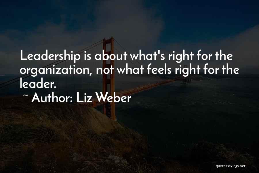 Leadership As A Team Quotes By Liz Weber