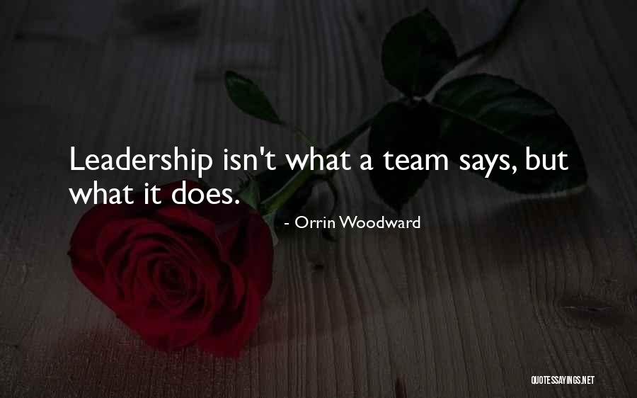 Leadership As A Team Quotes By Orrin Woodward