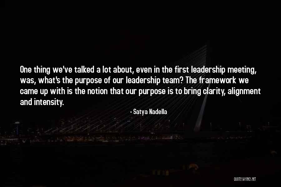 Leadership As A Team Quotes By Satya Nadella