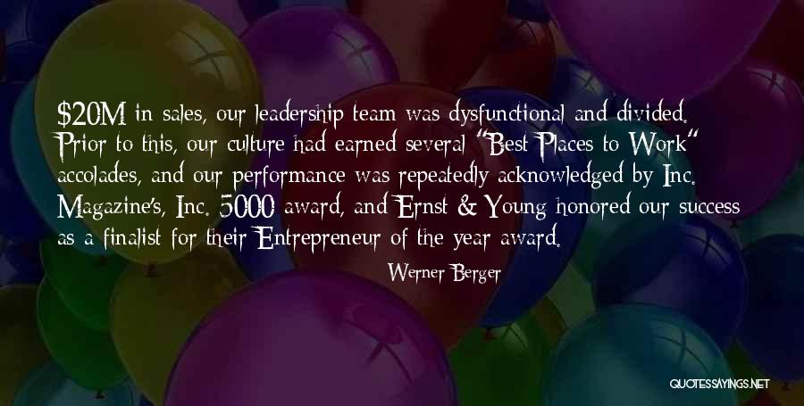 Leadership As A Team Quotes By Werner Berger