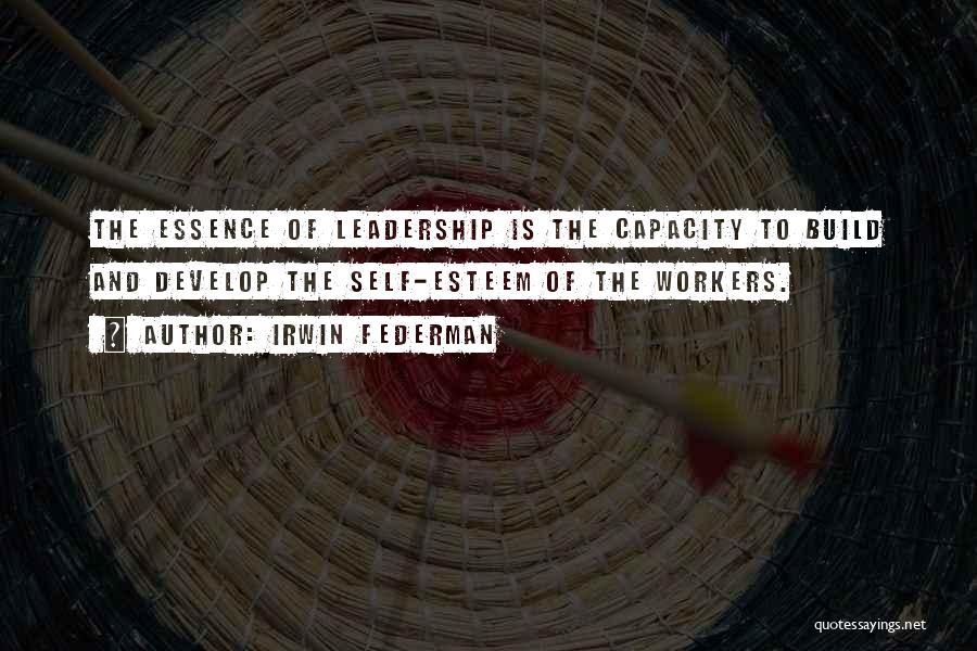 Leadership Capacity Quotes By Irwin Federman