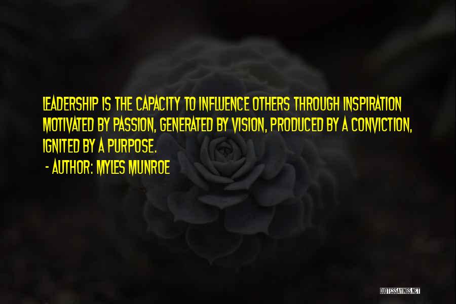 Leadership Capacity Quotes By Myles Munroe