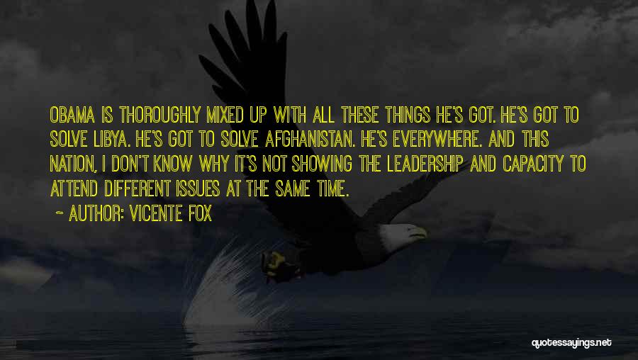 Leadership Capacity Quotes By Vicente Fox