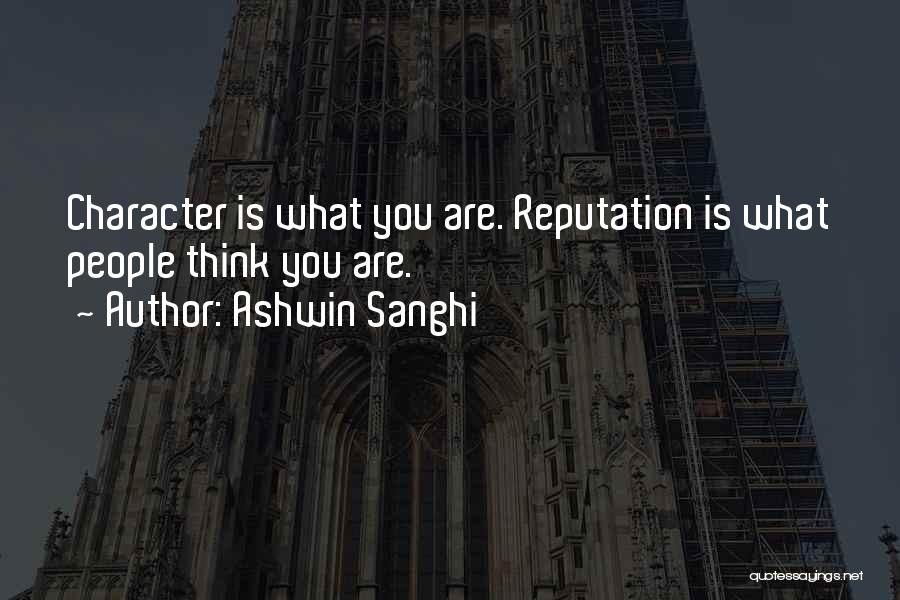 Leadership Character Quotes By Ashwin Sanghi