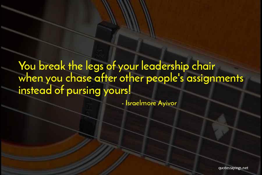 Leadership Follow Quotes By Israelmore Ayivor