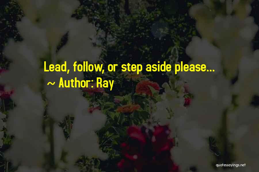 Leadership Follow Up Quotes By Ray