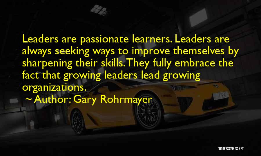 Leadership In Ministry Quotes By Gary Rohrmayer