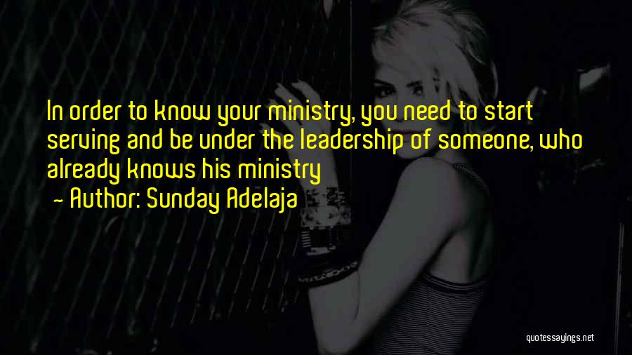 Leadership In Ministry Quotes By Sunday Adelaja