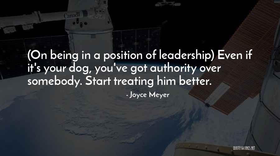 Leadership Is Not A Position Quotes By Joyce Meyer Leadership Is Not A Position Quotes By Joyce Meyer