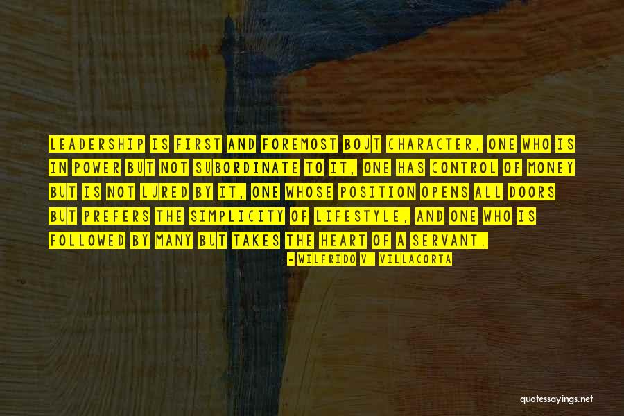 Leadership Is Not A Position Quotes By Wilfrido V. Villacorta Leadership Is Not A Position Quotes By Wilfrido V. Villacorta
