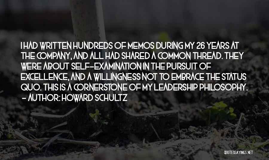 Leadership Philosophy Quotes By Howard Schultz