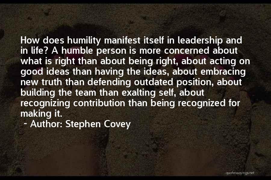 Leadership Position Quotes By Stephen Covey